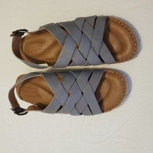 COPY - Born Women's Laila Comfort Woven Leather Cork Wedge Sandals Size 8